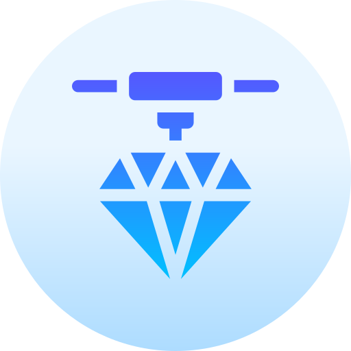 다이아몬드 Basic Gradient Circular icon