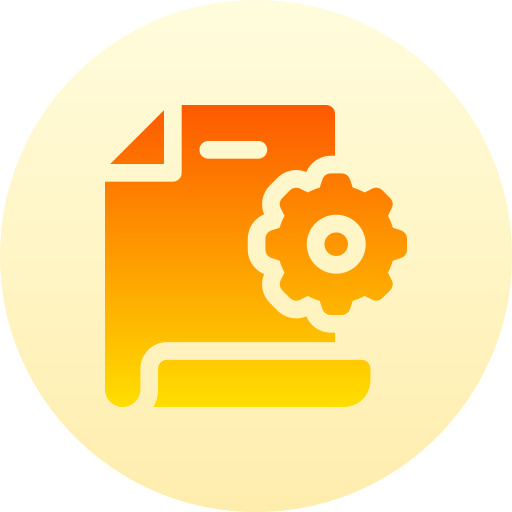 ファイル Basic Gradient Circular icon