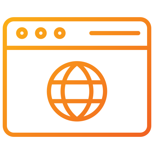 브라우저 Generic gradient outline icon