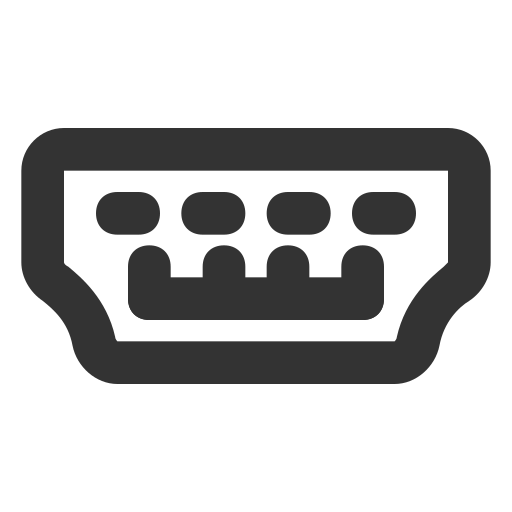 hdmi-port Generic black outline icon