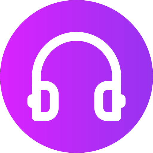 zestaw słuchawkowy Generic gradient fill ikona
