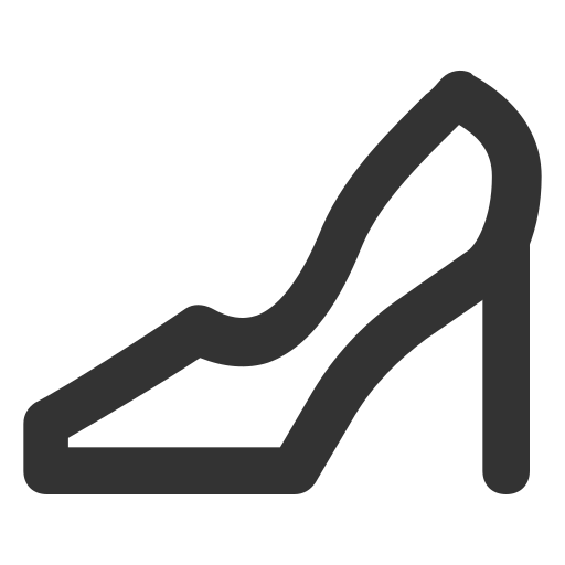 Heeled shoes Generic black outline icon