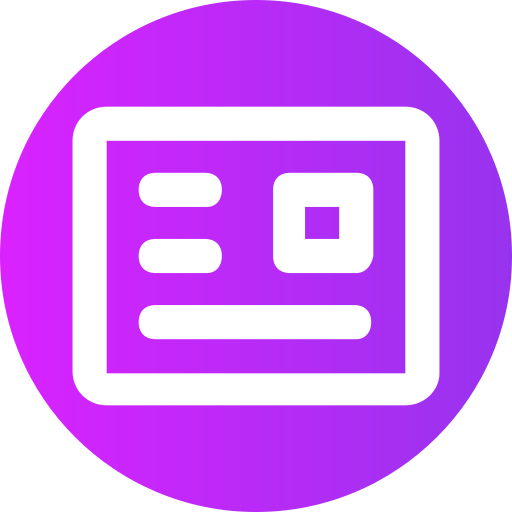 ID card Generic gradient fill icon