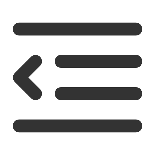 Indent Generic black outline icon