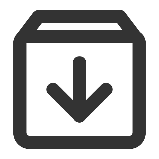 Install Generic black outline icon