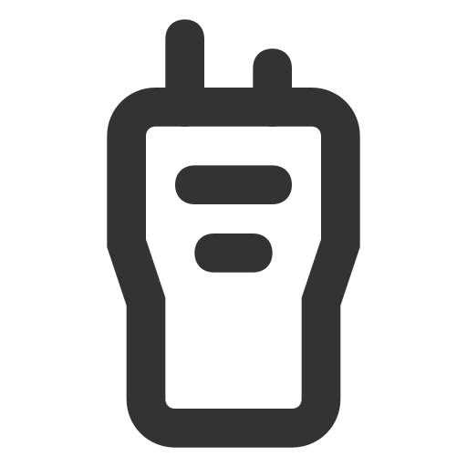 Intercom Generic black outline icon