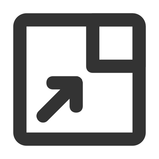 Expansion Generic black outline icon