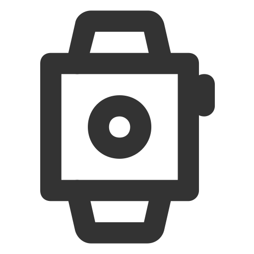 smartwatch Generic black outline icoon