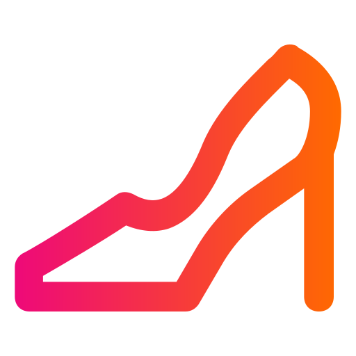 zapatos de tacón Generic gradient outline icono
