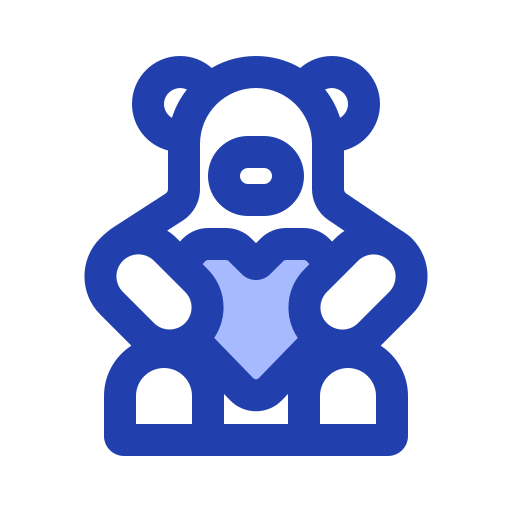плюшевый медведь Generic color lineal-color иконка