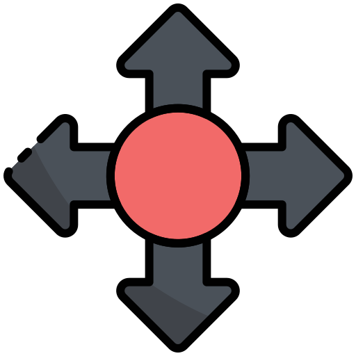 방향 Generic color lineal-color icon