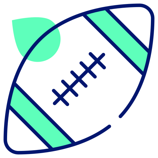 pelota de rugby Generic color lineal-color icono