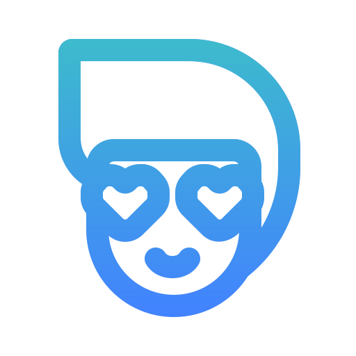 Face Generic gradient outline icon