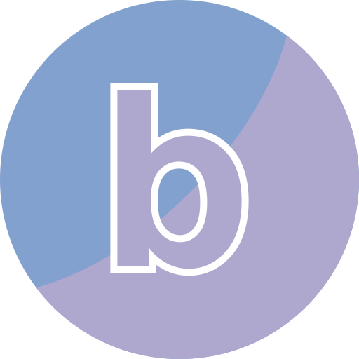 litera b Generic color fill ikona