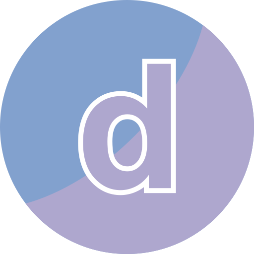 Letter D Generic color fill icon