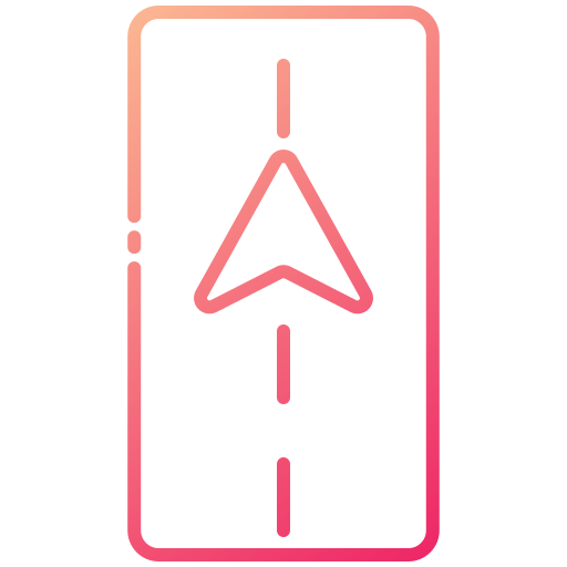 Дорога Generic gradient outline иконка