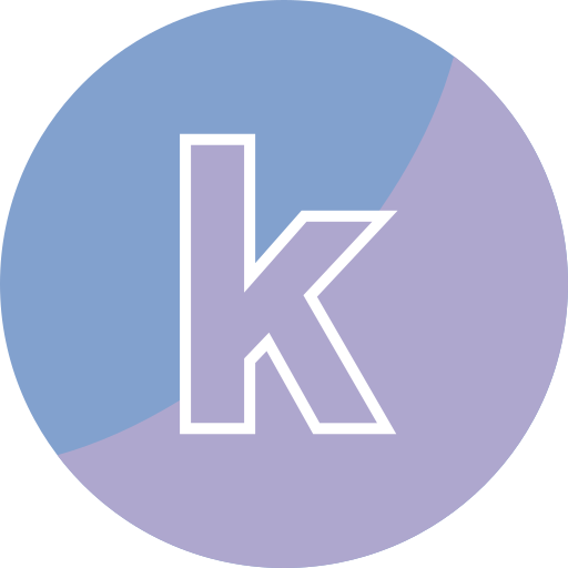 文字k Generic color fill icon