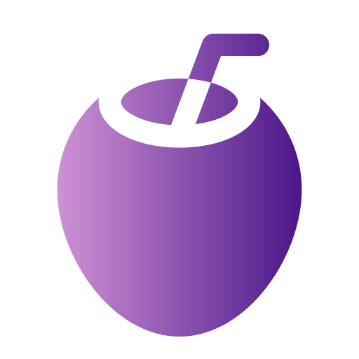 Coconut drink Generic gradient fill icon