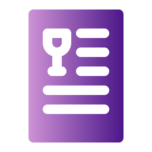 Menu Generic gradient fill icon