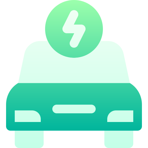 elektrische auto Basic Gradient Gradient icoon