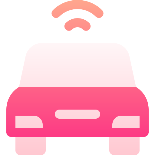 Smart car Basic Gradient Gradient icon