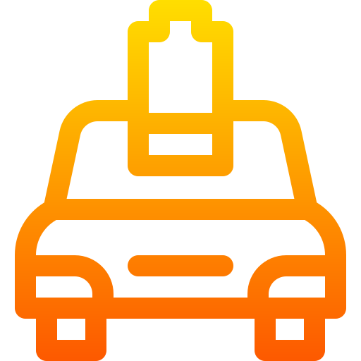 elektroauto Basic Gradient Lineal color icon