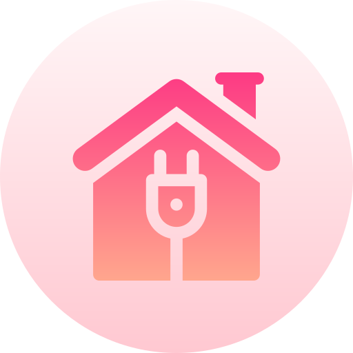 casa Basic Gradient Circular icono