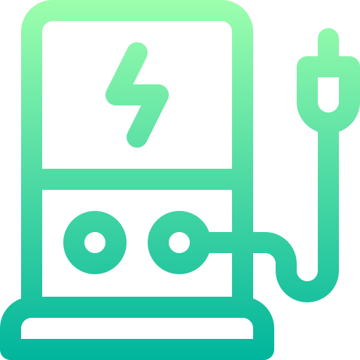 Charging Station Basic Gradient Lineal color icon