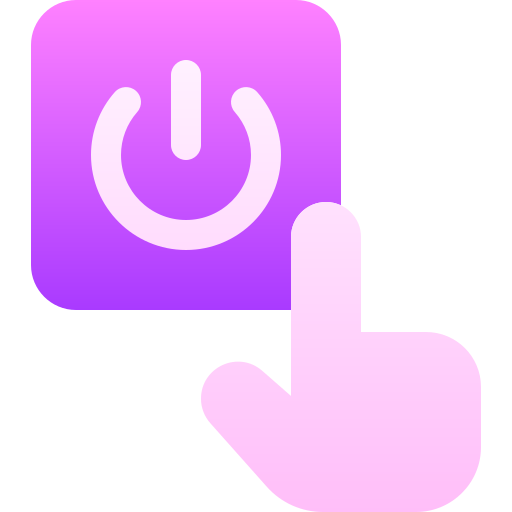 botón de encendido Basic Gradient Gradient icono