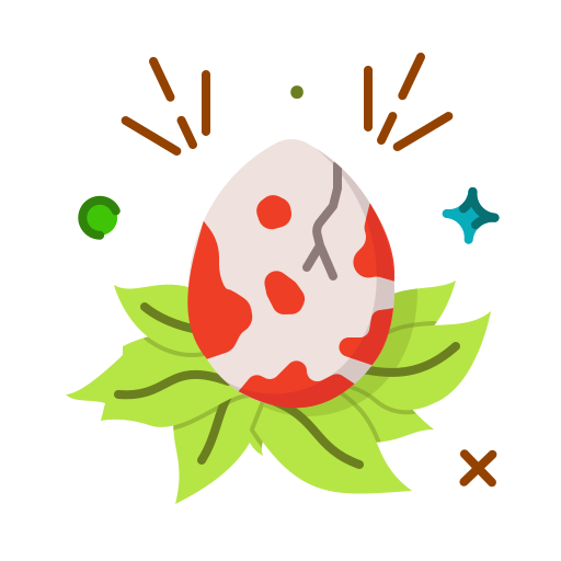 huevo de dinosaurio Generic color fill icono