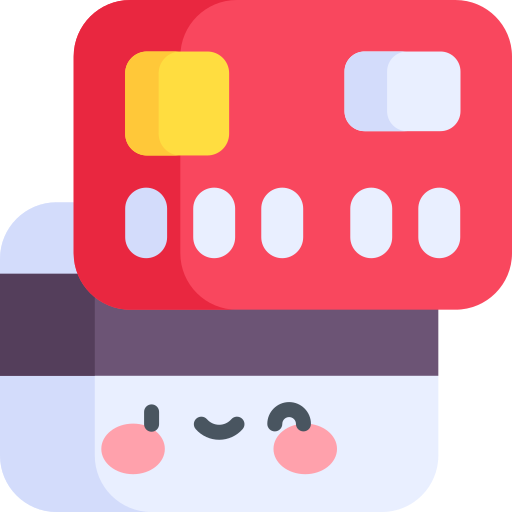 Credit card Kawaii Flat icon