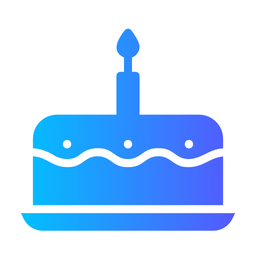 Birthday cake Generic gradient fill icon