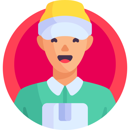 Delivery guy Detailed Flat Circular Flat icon