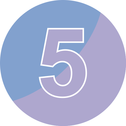 pięć Generic color fill ikona