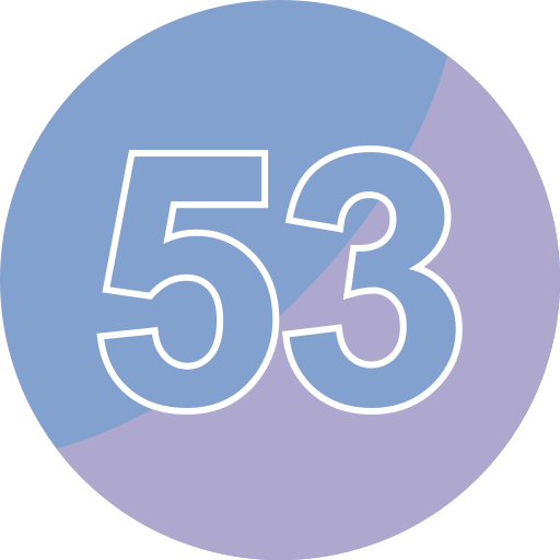 Fifty three Generic color fill icon