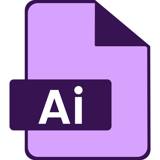 Adobe Illustrator Generic color lineal-color icon