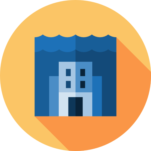 unterwasserstadt Flat Circular Flat icon