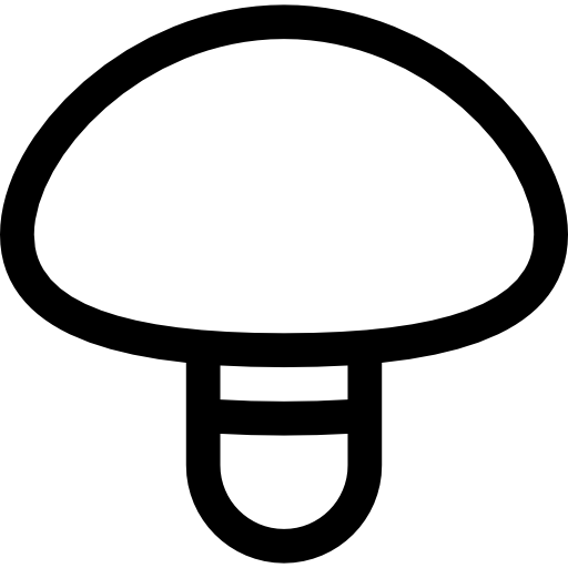 grzyb Basic Rounded Lineal ikona
