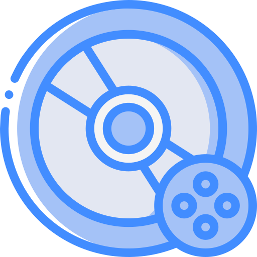 Compact disc Basic Miscellany Blue icon