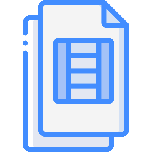 비디오 파일 Basic Miscellany Blue icon