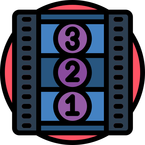 filmrolle Basic Miscellany Lineal Color icon