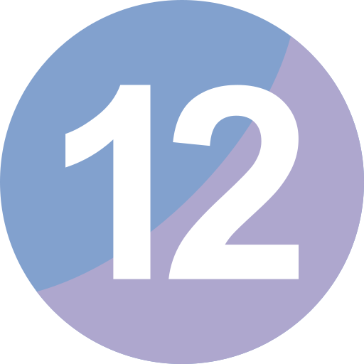 Twelve Generic color fill icon