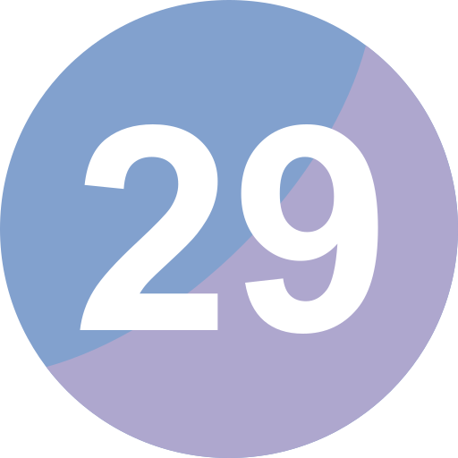 Twenty nine Generic color fill icon