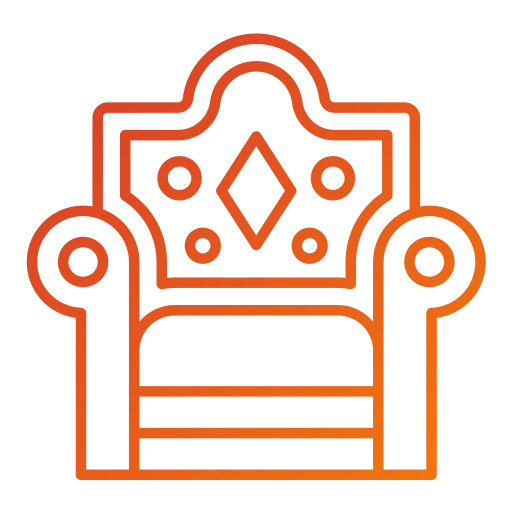 Throne Generic gradient outline icon