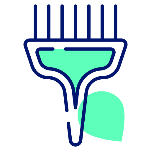 spazzola per tinture per capelli Generic color lineal-color icona