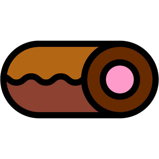 チョコレートロール Generic color lineal-color icon