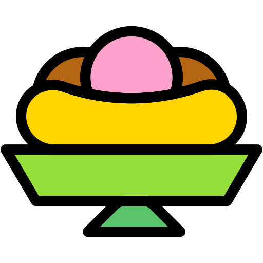 Banana split Generic color lineal-color icon