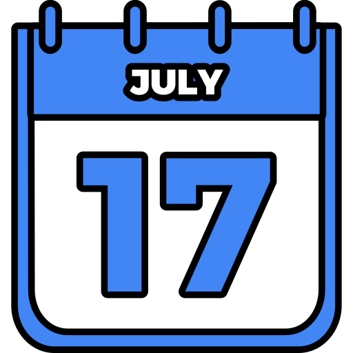 17 de julio Generic color lineal-color icono