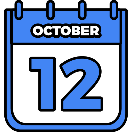 octubre 12 Generic color lineal-color icono