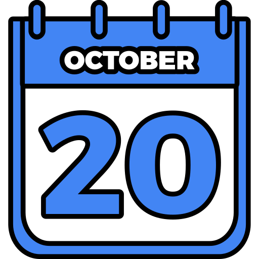20 de octubre Generic color lineal-color icono